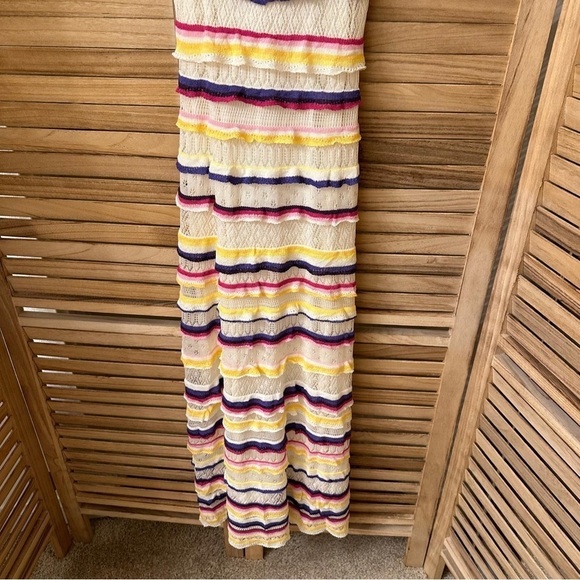 Sezane Robe Marla Ecru Multicolar Dress Size S - Picture 6 of 8